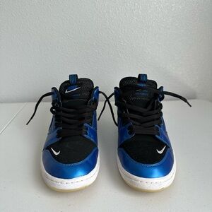 Nike SB Air Force 2 Black and Blue Shoes